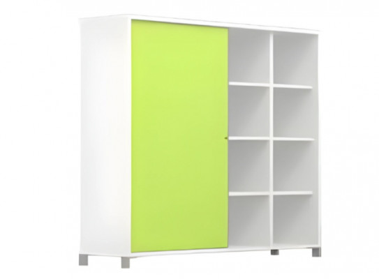 Armoire de documents luxueuse blanche et verte