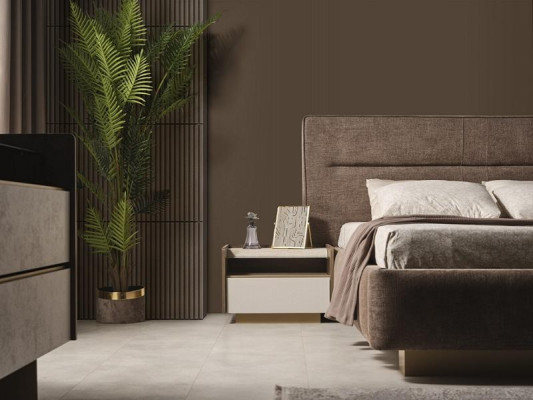 Ensemble complet pour chambre à coucher avec tables de chevet et tables, lit de 3 pièces.