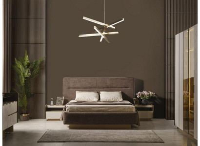 Ensemble complet pour chambre à coucher avec tables de chevet et tables, lit de 3 pièces.