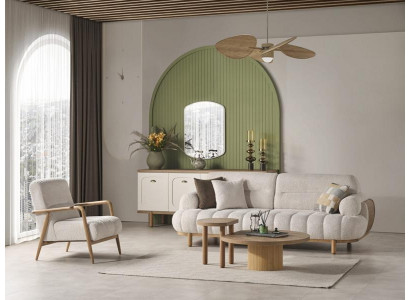 Fauteuil design relax rembourré de luxe pour télévision