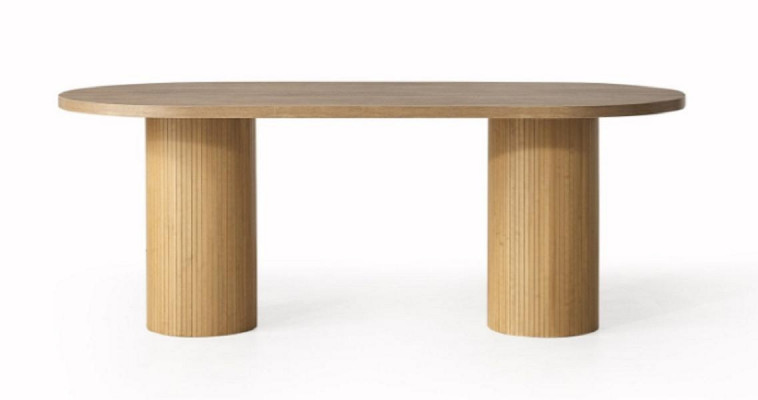 Table à manger de luxe Table à manger Table en bois Marron Salle à manger Table en bois