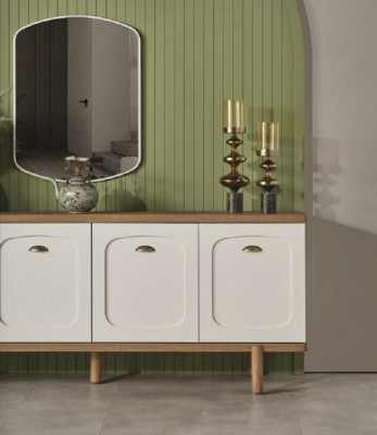 Comò Buffet Lowboard Comodini Armadi Miroir 200x45x86cm