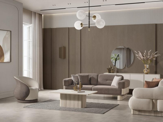 Fauteuil club lounge rembourré pour téléviseur pivotant individuel d'hôtel