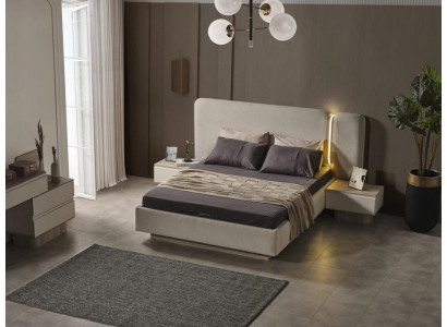 Ensemble de tables de nuit pour lit moderne en bois de luxe