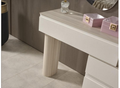 Ensemble de coiffeuse de luxe avec miroir design en 2 pièces