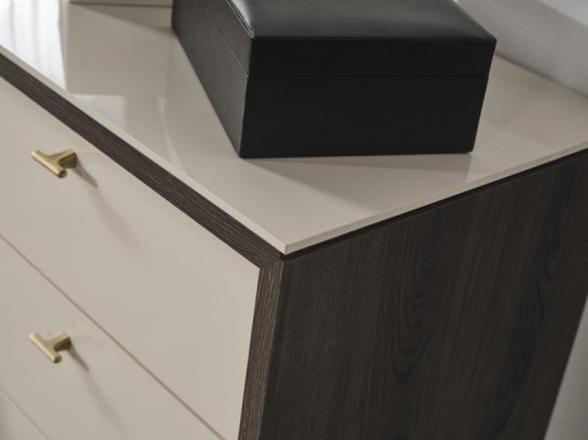 Serviteur de luxe moderne avec miroir design en bois