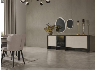 Commode avec miroir Tables modernes Buffet Salle à manger Tables basses Beige