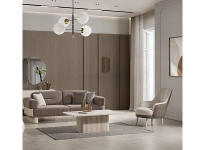 Ensemble de canapés complet pour le salon combinaison de luxe 3+1 canapé