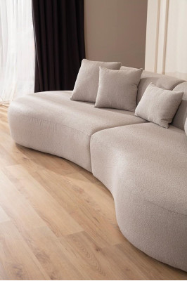 Divano Big canapé ovale fauteuils meubles paysage de vie 340cm xxl canapés