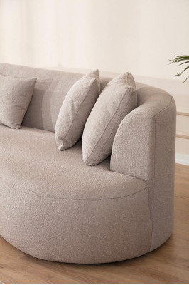 Divano Big canapé ovale fauteuils meubles paysage de vie 340cm xxl canapés