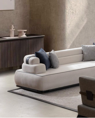 Canapé trois places avec rembourrage 255cm