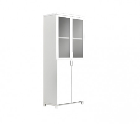 Armoire de bureau blanche, armoire pour documents, armoire de travail