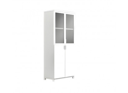 Armoire de bureau blanche, armoire pour documents, armoire de travail