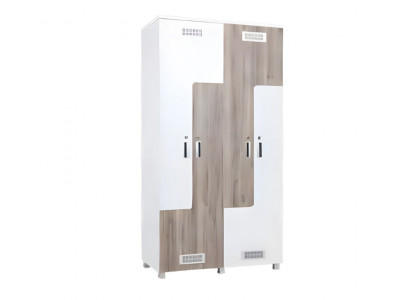 Armoire de bureau élégante blanche grise armoire en bois moderne