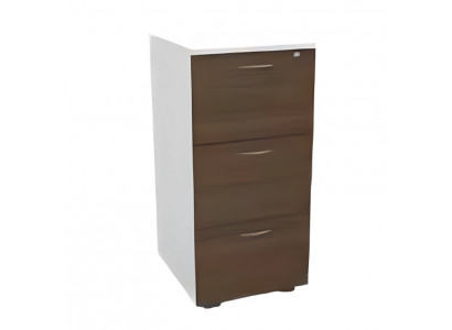 Armoire de documents de luxe en bois blanc et marron