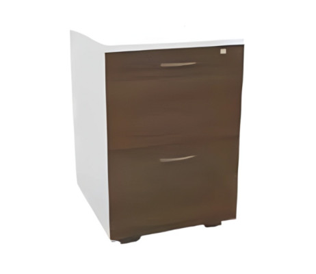 Commode moderne en bois blanc et marron avec espace de rangement et tiroirs de luxe