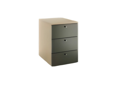 Commode moderne grisâtre marron pour meubles de bureau élégants