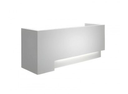 Réception élégante blanche meubles pour bureau en bois environnement de travail