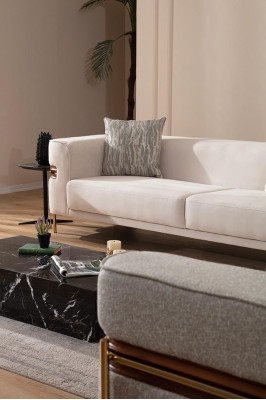 Canapé 4 places Design Canapés Tissés Assise Design Trois places Moderne Tissu Meubles Nouveaux