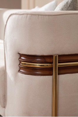 Canapé 4 places Design Canapés Tissés Assise Design Trois places Moderne Tissu Meubles Nouveaux