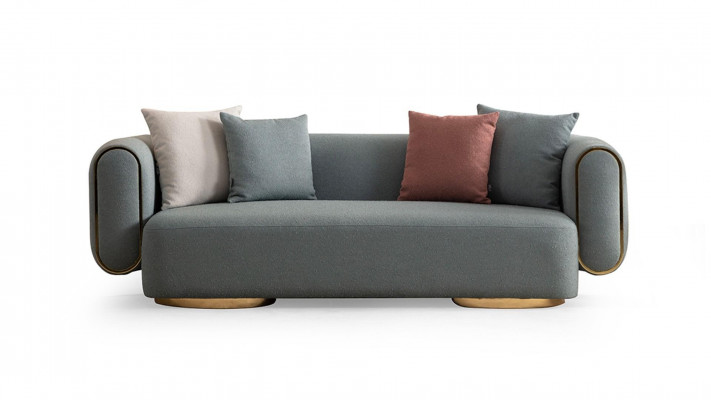 Canapé trois places 230 cm paysage résidentiel coussin