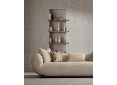 Canapé 3+3+1 places Canapés en bois pour salon canapés rembourrés design luxe