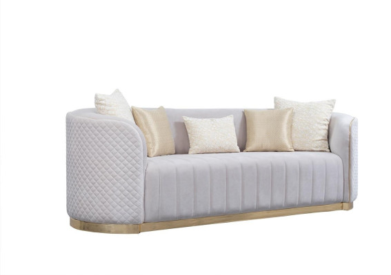 Canapé 3 places en tissu beige design canapé moderne