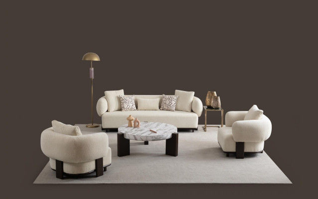Canapé 2x ensemble 3 places fauteuil blanc design moderne ensemble canapé
