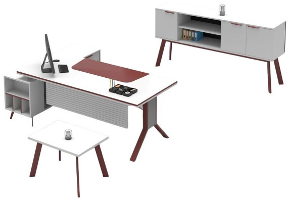 Jeu de bureau table d'appoint table mobile 3 pièces