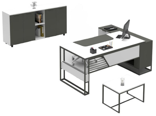Bureau d'angle table de chef table multifonctionnelle