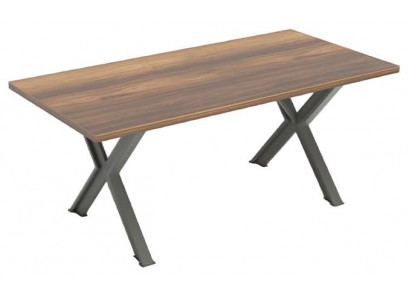 Bureau de bureau marron moderne rectangulaire