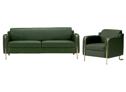 Jeu de canapés en cuir de luxe pour salon canapés 3 places fauteuil design moderne nouveau