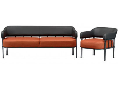 Ensemble de canapés de 2 pièces fauteuil canapé meubles de salon en cuir canapés modernes neufs