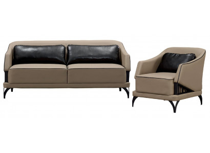 Jeu de canapés moderne de relaxation excellence esthétique élégance salon 2 pièces