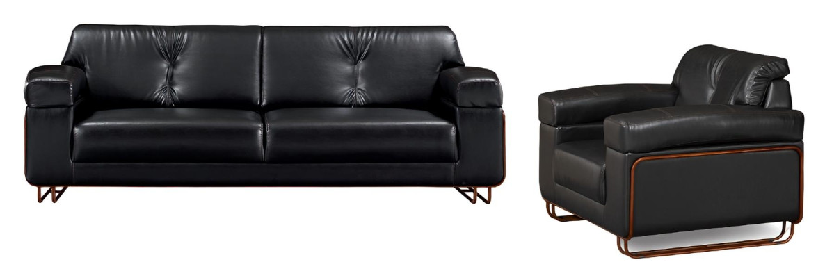 Jeu de canapés de luxe 3+1 places groupe salon fauteuil en cuir moderne canapé neuf