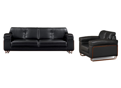 Jeu de canapés de luxe 3+1 places groupe salon fauteuil en cuir moderne canapé neuf