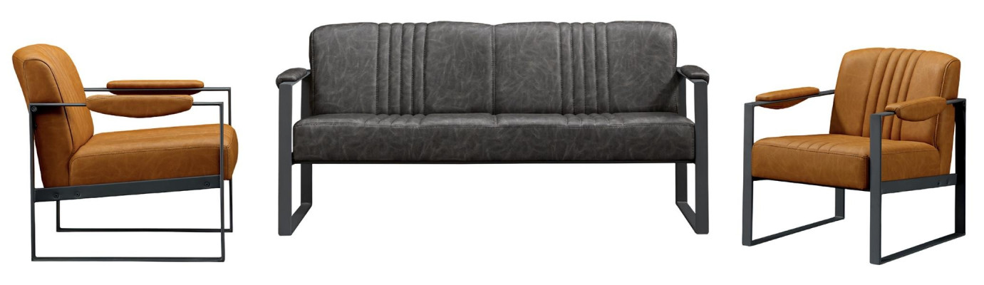 Jeu de canapés 3+1+1 places Luxe Mobilier Moderne Tissu Neuf