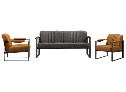 Jeu de canapés 3+1+1 places Luxe Mobilier Moderne Tissu Neuf
