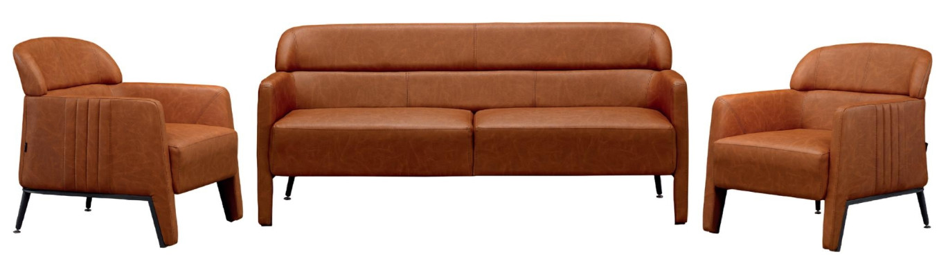 Ensemble de meubles de luxe 3 pièces fauteuil canapé salon bois neuf