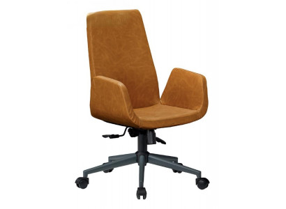 Chaise de bureau en bois pour directeur, meuble, marron, pivotante, conférence