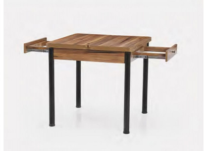 Table à manger table de cuisine tables carrées en bois extensible 80x80