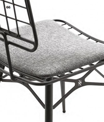 Ensemble de salon canapé en L canapé en métal avec coussins chaises table en métal