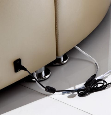 Lit rond moderne avec lumière LED