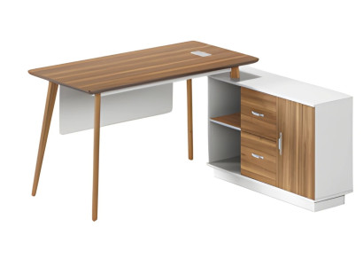 Table Puinen avec espace de rangement, design élégant et pieds fins