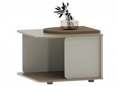 Table basse moderne beige et marron pour le salon