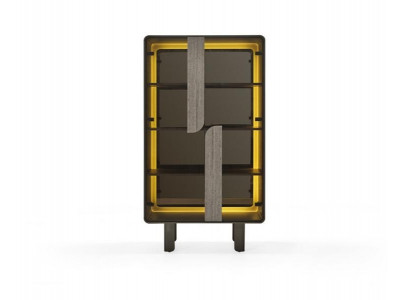 Vitrine moderne élégante beige