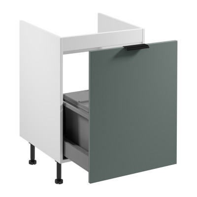 Armoire blanche pour le tri des déchets de cuisine