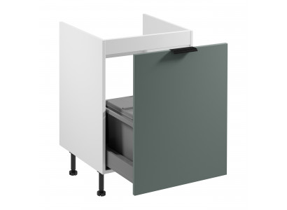 Armoire blanche pour le tri des déchets de cuisine