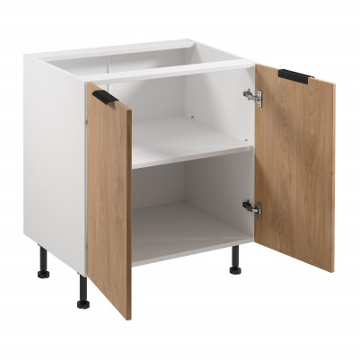 Cuisine mobile avec portes, blanche