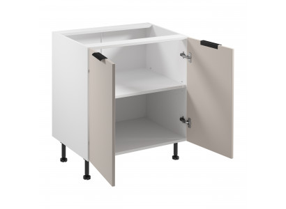 Cuisine modulaire avec portes blanches doubles